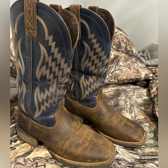 Ariat Men's Tycoon Bar & Arizona Sky Wide Square Toe Cowboy Boots